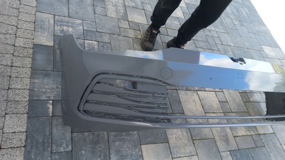 Vw golf 8 viii zderzak przód przedni szary la7c