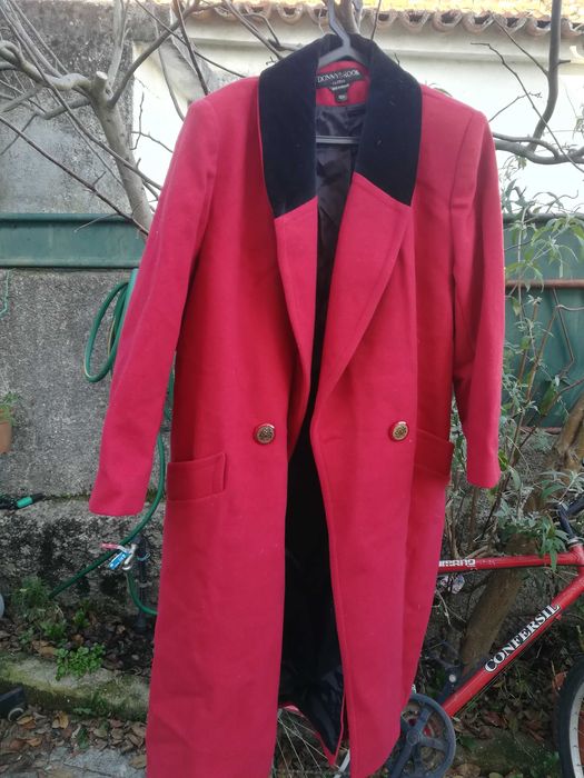 Casaco comprido Inverno Vermelho