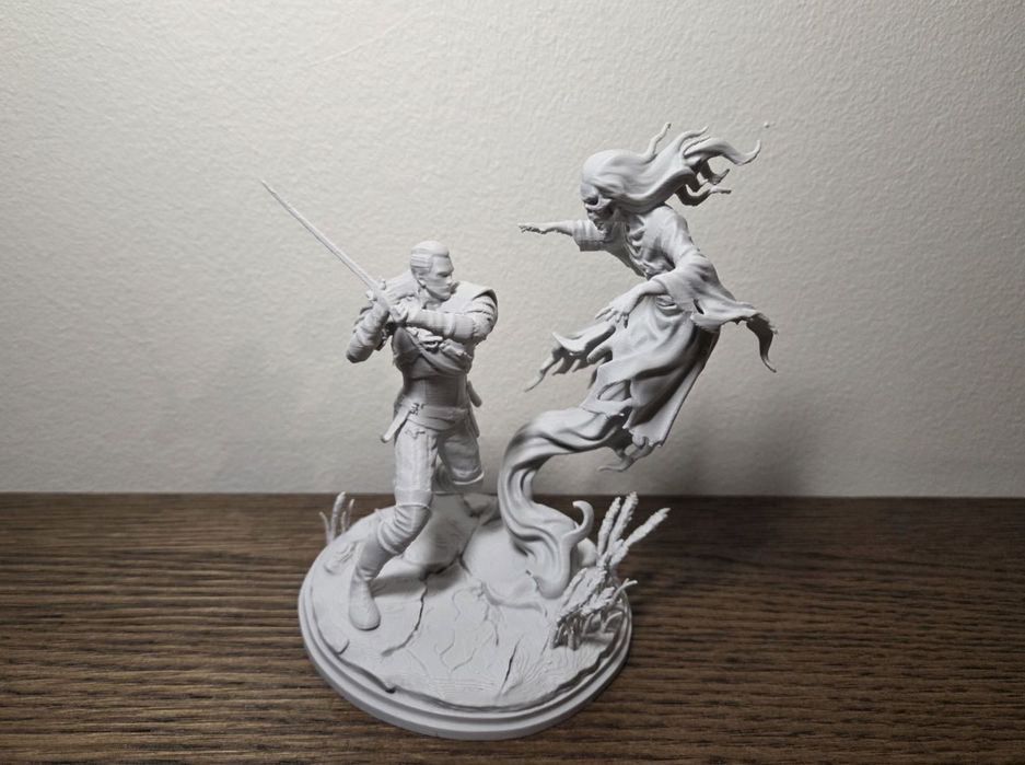 Wiedźmin Geralt figurka 3D do malowania