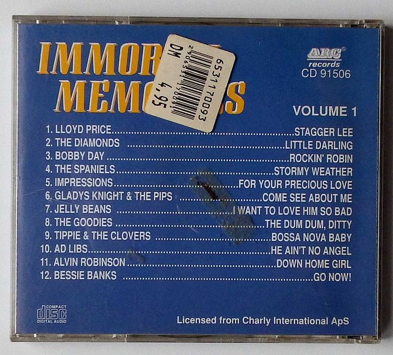 Immortal Memories vol.1 (CD) klasyka Rock and Roll
