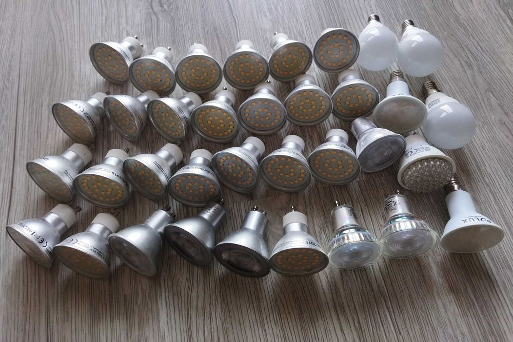 35 szt żarówki LED gu10 i e27