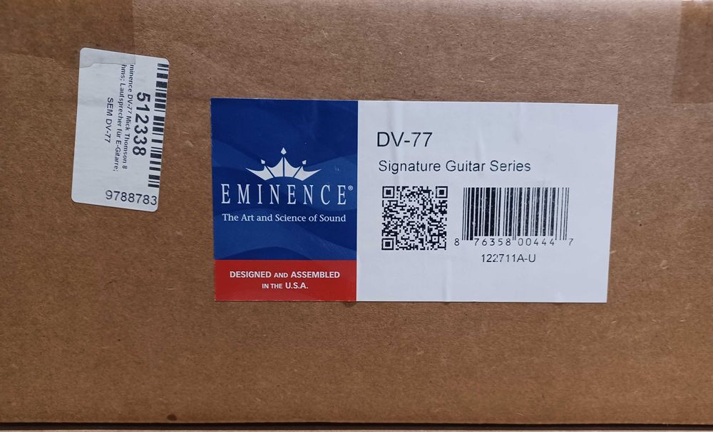 Altifalante 12" 8 Ohm Eminence DV-77 Mick Thomson Slipknot