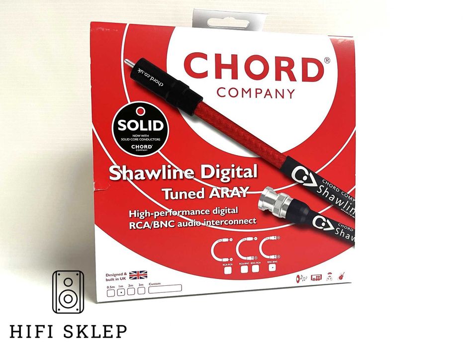 Chord SHAWLINE - Kabel cyfrowy coaxial BNC na BNC 1m