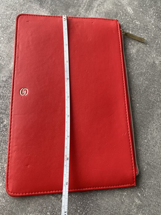 kopertówka kosmetyczka etui czerwona koralowa Elie Saab