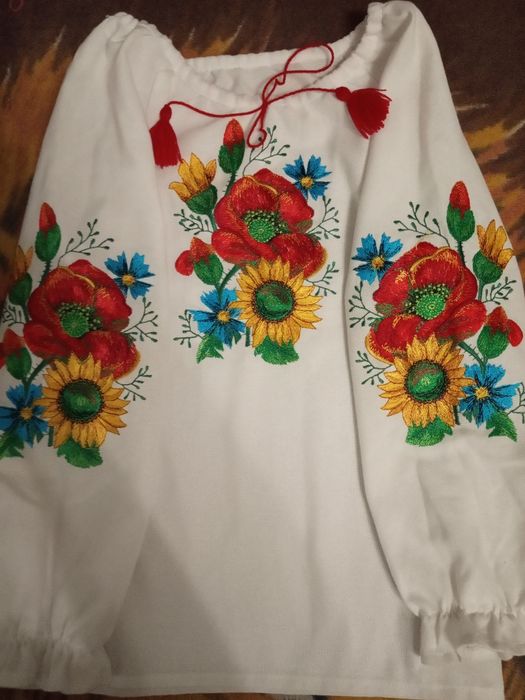 Вышиванка на девочку 7-9 лет
