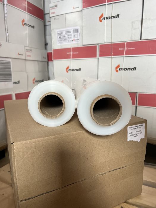 Стрейч плівка прозора, стрейч пленка прозрачная 2,1кг 3,1 кг