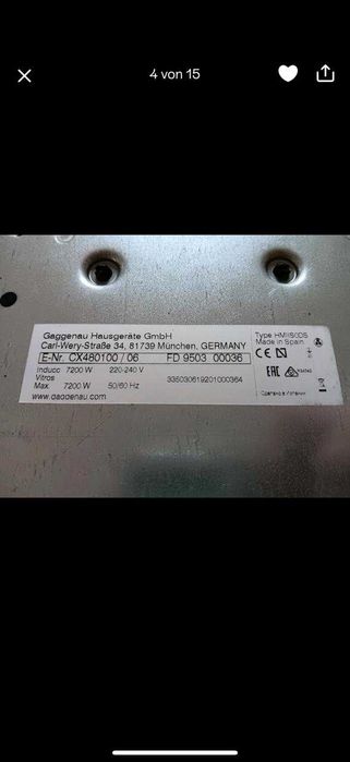 Kuchenka Gaggenau CX480100/06