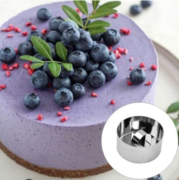 4szt pierścienie do ciasta ze stali nierdzewnej