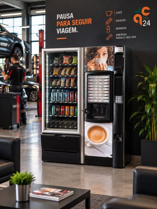 Máquina Vending NECTA Renovada | Café + Snacks | Garantia