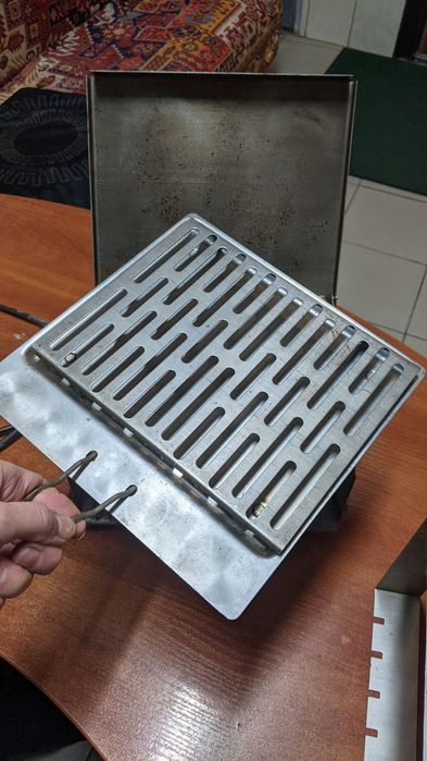 Гриль часів СРСР, з нержавіючої сталі