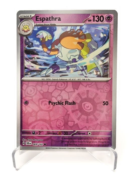 Espathra 069/142 reverse holo karta pokemon Stellar Crown