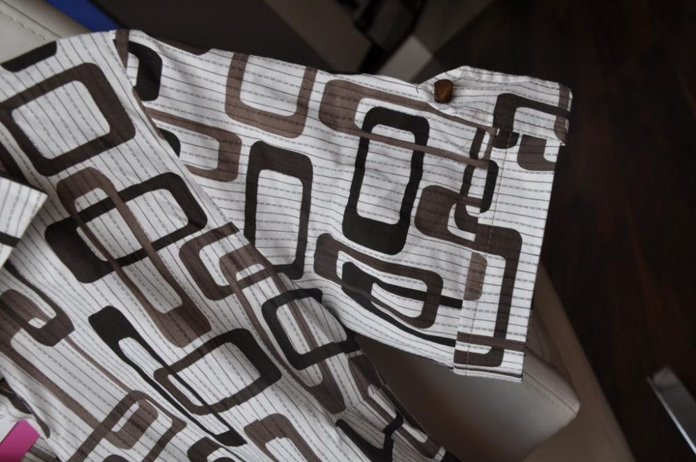 NOWA bluzka tunika ciążowa 9fashion pas ciążowy rozm. L brąz koszula