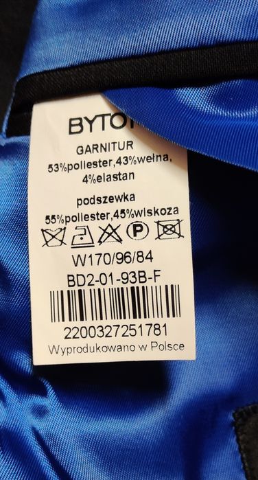 Garnitur Bytom granatowy rozm 48