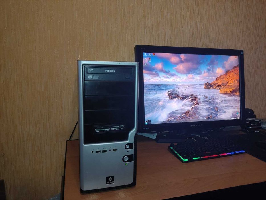 Компьютер Pentium Dual E5400(2x2,70) ,ОЗУ 4 Gb,Radeon HD 6450 ,HDD 250