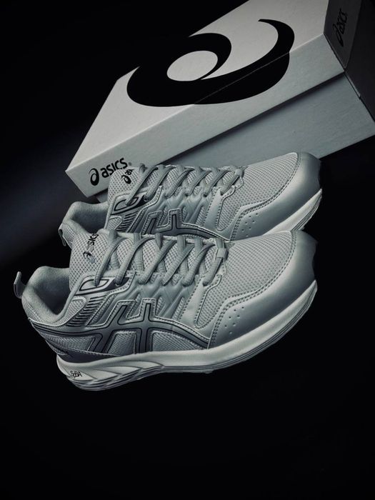 Мужские кроссовки Asics Gel серые комфортные кросовки асикс