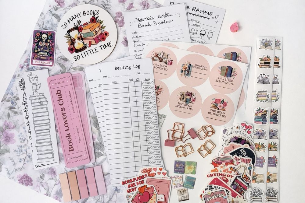 Zestaw midi dla książkary bookish box book lover set na prezent