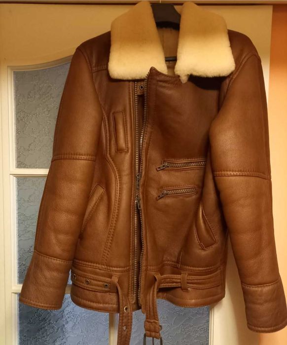 Cudny ekskluzywny kożuch męski w stylu Rambo. Tylko