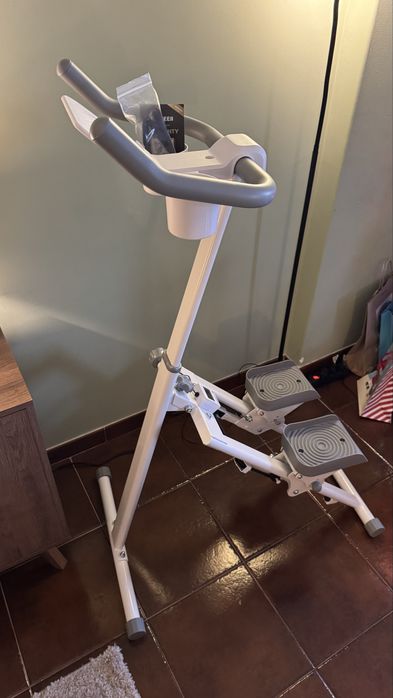 Máquina exercício fisico escada, escalador vertical dobrável