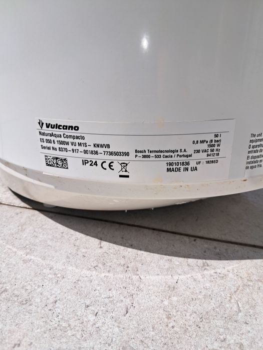 Vulcano Water Heater Resistance425906609744128003