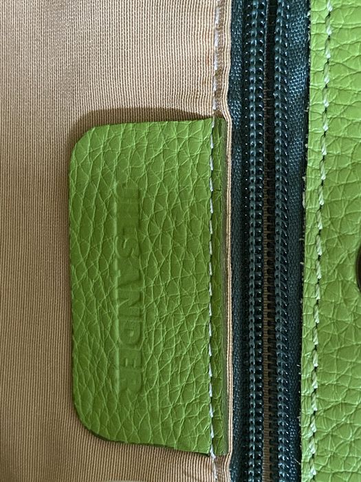 Jil Sander piekna limonkowa torebka nowa, modny design