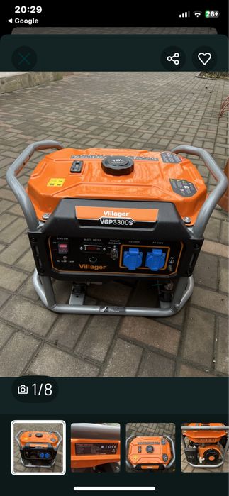 Генератор Vellager 3 квт новий