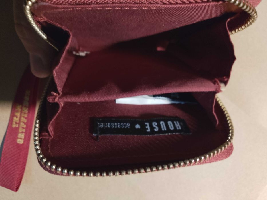 stary portfel harry potter gryffindor czerwony