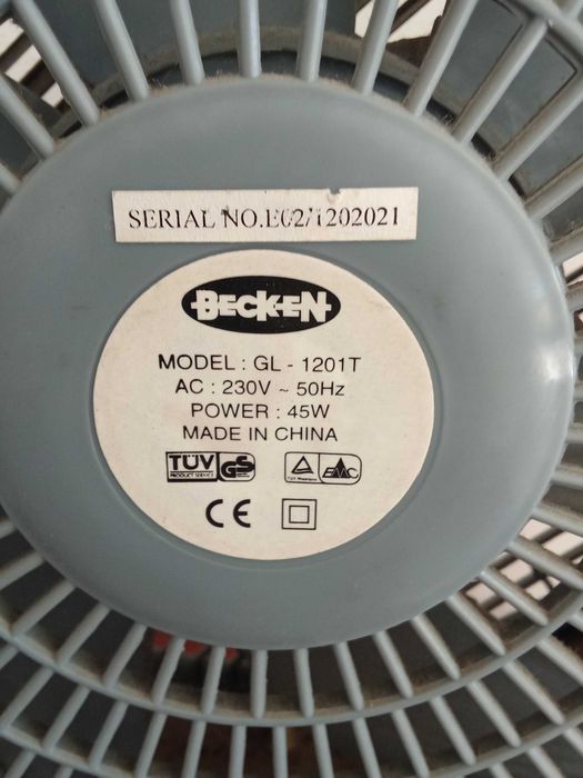 Vendo Ventoinha Becken GL-1201T