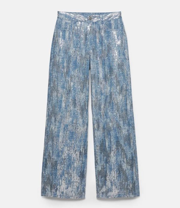 Dżinsy Pull&Bear z drobnymi cekinami. Nowe, wyprzedane, a 50 zł TANIEJ