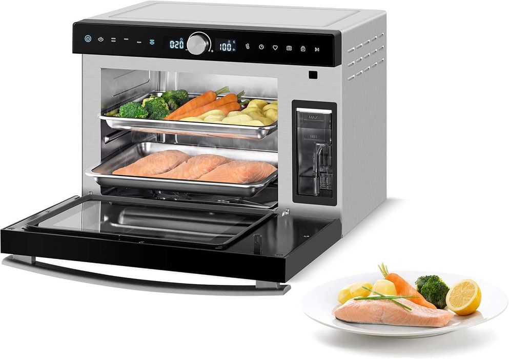 Mini-Forno combinado a vapor 26L compacto Riviera-et-Bar QFV260 Usado poucas vezes €499