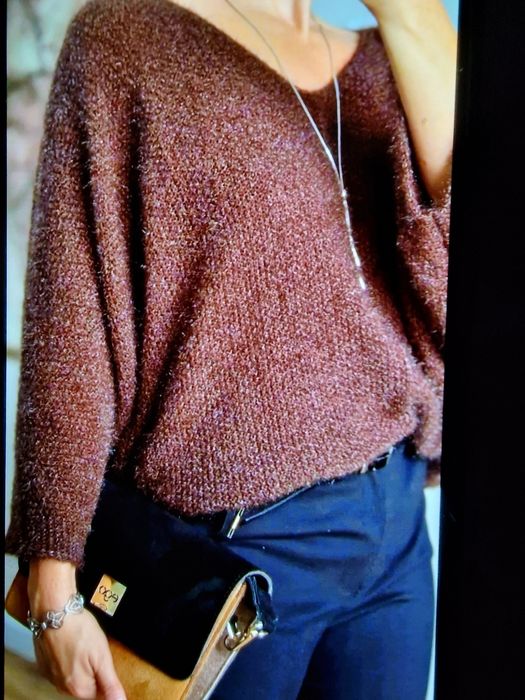 Sweter Moherowy oversize czekoladowy brąz kolory Nowy! Uniwersalny