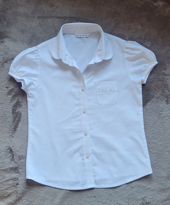 Koszula biała dla dziewczynki r. 110