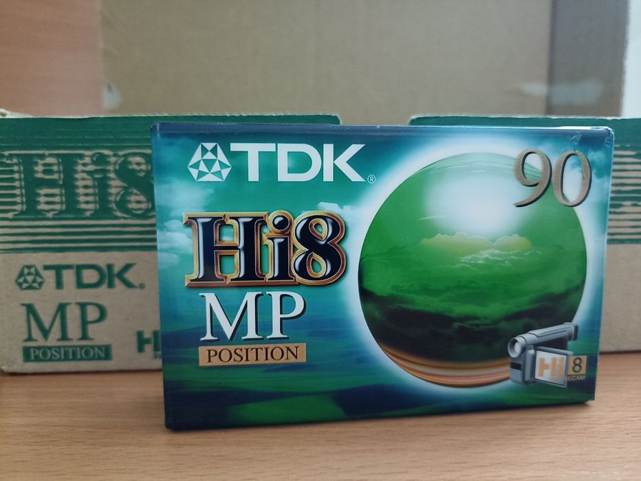 Cassetes de vídeo Hi8 e digital 8