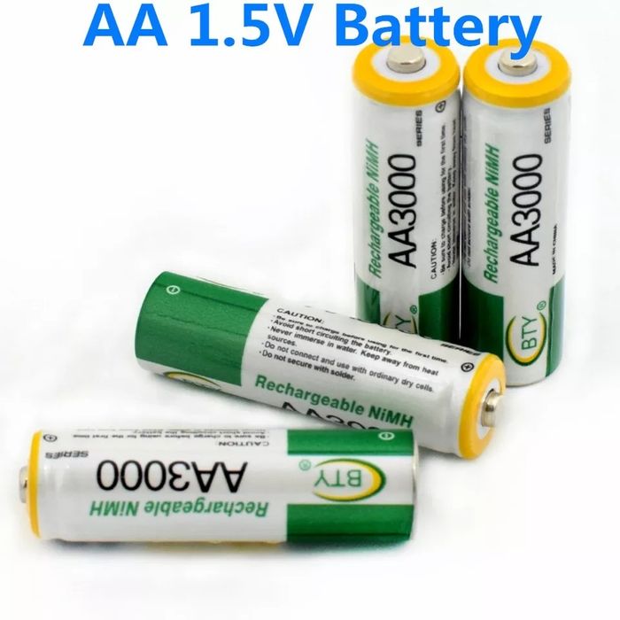 2 pilhas recarregáveis aa 3000mah novas com portes incluídos64729596008962122
