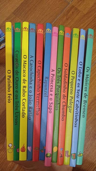 Histórias de Encantar, Coleção 123 Aprender é Divertido. Dos 2 aos 7 anos.  1,50€ Cada