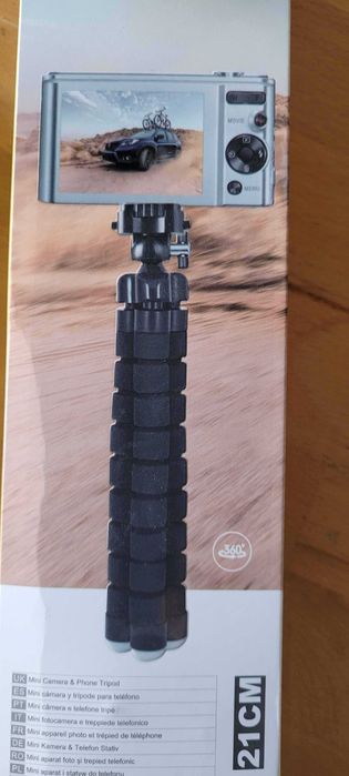 Suporte de Telemóvel e Mini Câmara