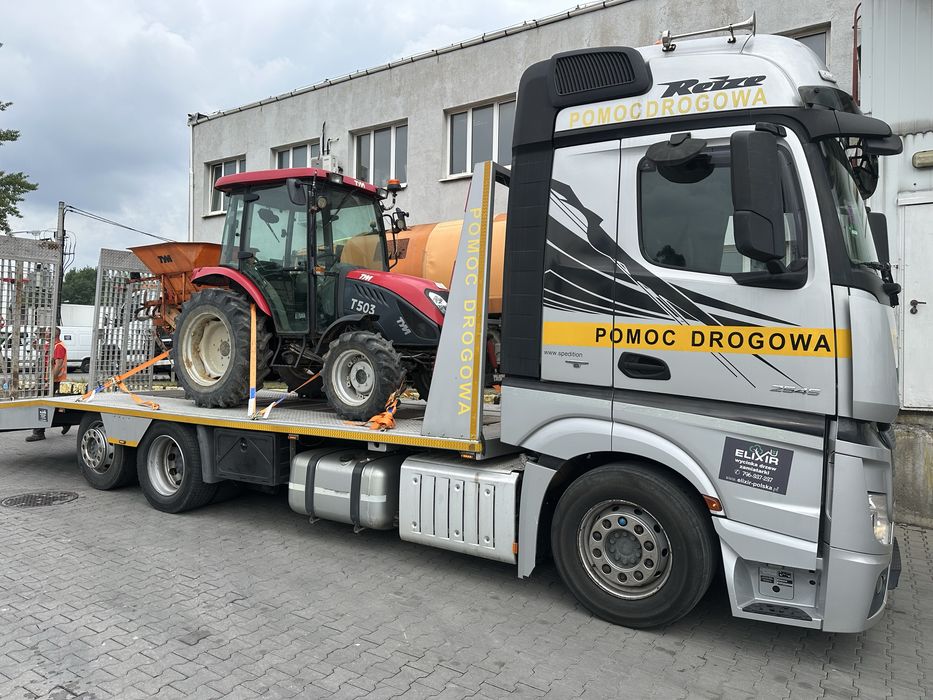Pomoc drogowa Gliwice 24h Laweta Holowanie  Transport maszyn