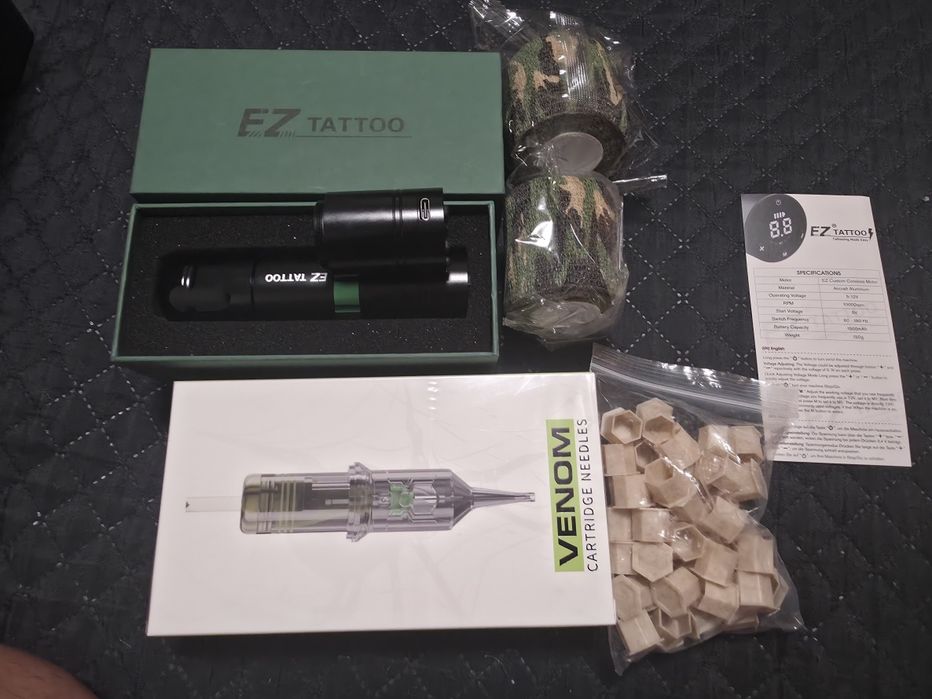 Kit tatuagem pen 2 baterias