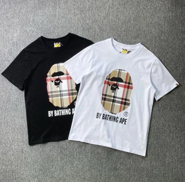‼️БЕЗ ПЕРЕДОПЛАТ‼️Футболка Bape x Burberry