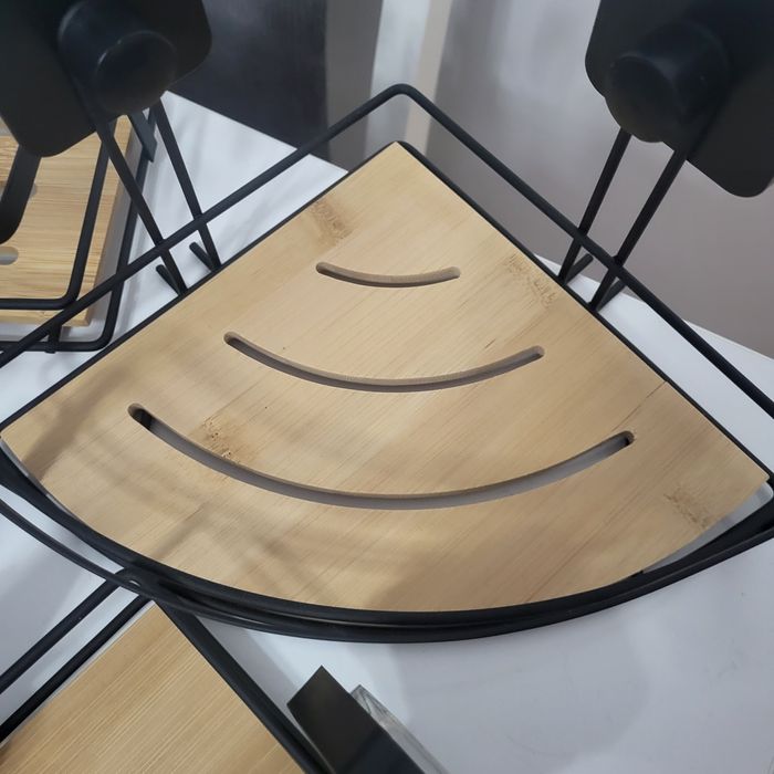 Półki łazienkowe bambusowe