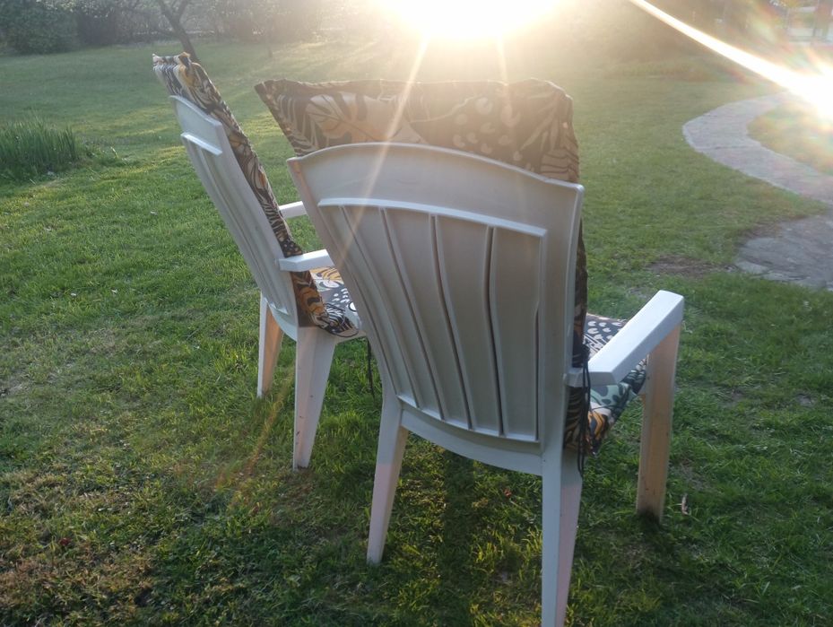 2 krzesła ogrodowe Jardin + poduszki