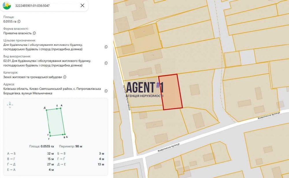 Супер пропозиція! Ділянка 5.5 соток ЖК Празький 2, Петропавлівська Борщагівка