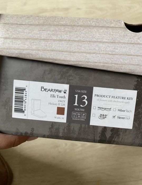 Дитячі угі чоботи bearpaw 30