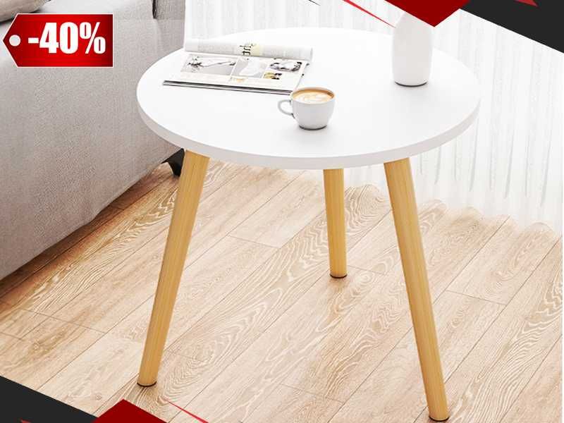 Nowy STÓŁ KAWOWY Stolik Do Salonu Ława Skandynawski Drewniany (GRATIS)