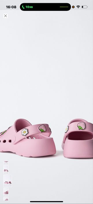 Крокси фірми Zara,розмір 36-37