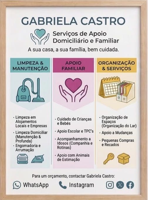 A sua casa e a sua família, bem cuidadas!