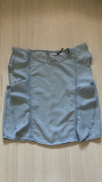 Elegancka bluzka z falbanami MANGO Wiosna Lato