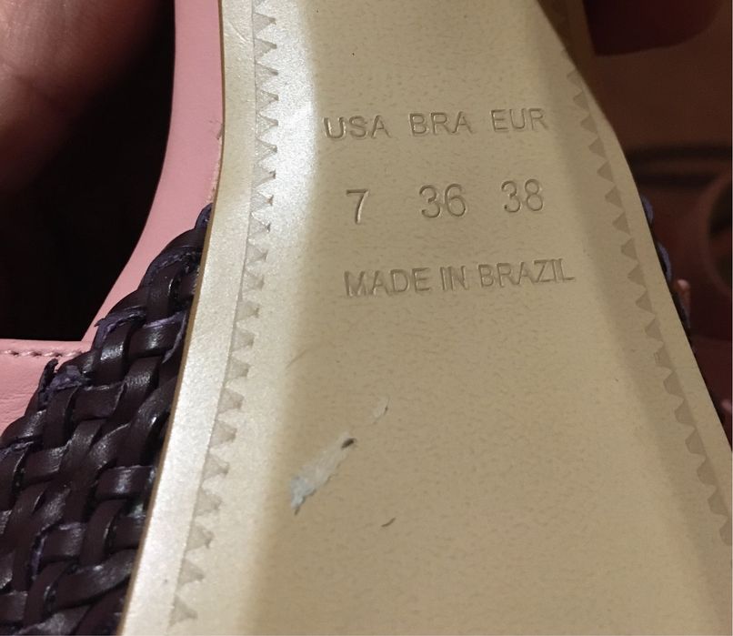 Zilian sandálias número 38 de tacão compensadas