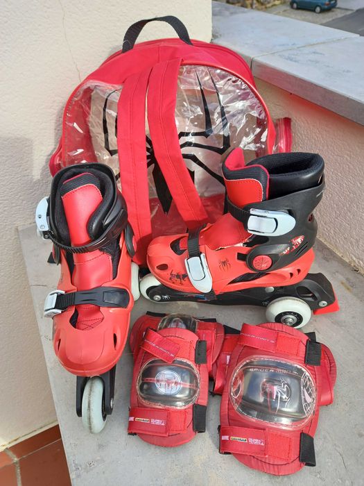 Patins em Linha MARVEL “Spider Man” tamanhos 28, 29, 30 ou 31
