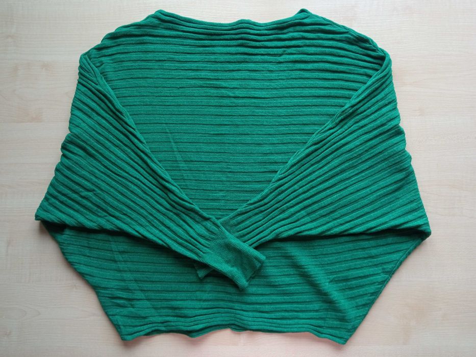 Zielona bluzka krój motyl Sweterek 38 M