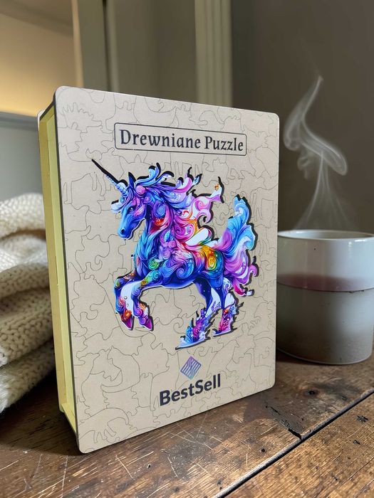 Puzzle Drewniane Jednorożec Układanka Dla Dziewczynki